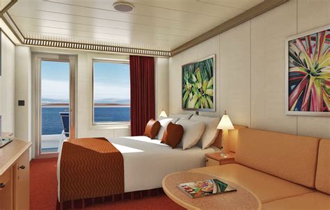 Carnival balcony room. Category 8MAft-View Extended Balcony Stateroom. Decks: Upper Deck, Empress Deck. Occupancy: Sleeps 2 guests, some sleep 3. Aft-View Extended Balcony staterooms feature a larger balcony for more lounge-around room, more kick-back space; not to even mention some of the best stern-side views you'll find anywhere. 