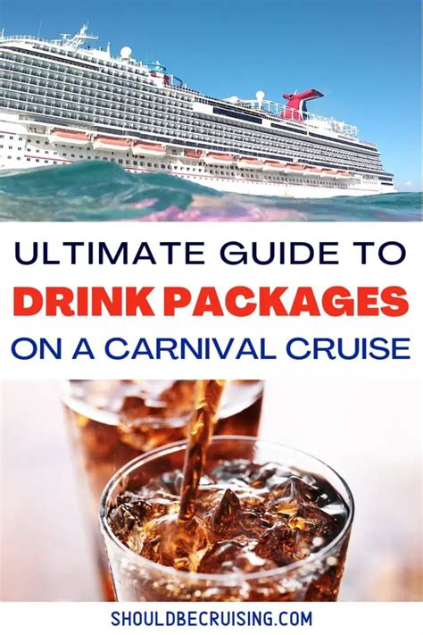 Carnival cruise alcohol package. Carnival Ships with Drink Packages: Fleetwide. Carnival Drink Package Details: Carnival guests can save 10% by purchasing Carnival's Cheers! drink package before sailing, though pre-purchases are ... 