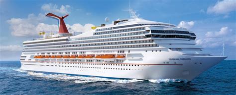 Carnival radiance cruise ship. Carnival carries distilled water which can be purchased either pre-cruise if you are sailing from a US port, or once on board. For pre-purchase, please contact our Fun Shops department at 1-800-522-7648 ext. 70039, Monday-Sunday from 9:00am-9:00pm ET. For purchase on board, please contact Room Service. 