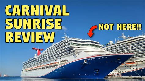 Carnival Sunrise Cruises: Read 199 Carnival Sunrise cruise reviews. Find great deals, tips and tricks on Cruise Critic to help plan your cruise.. 