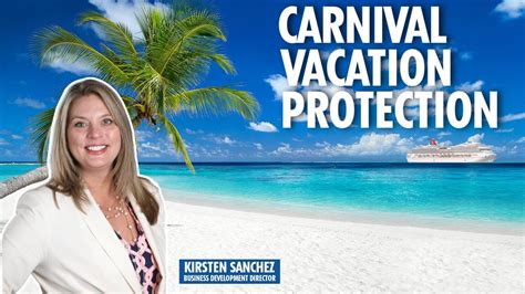 Carnival vacation protection. Jun 12, 2017 · Carnival's insurance payment due by time of final payment. Actually, you can add it up to 7 days after final payment. I forgot to add the insurance at final payment last summer and didn't remember until the following week. I called in a panic and they added it for me. I normally only use cruise line insurance if it is cheaper than a 3rd party. 