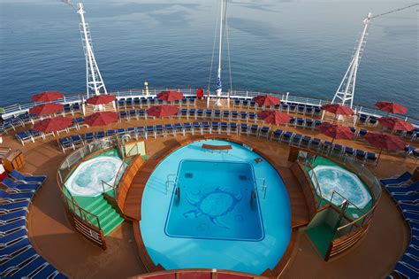  The rest of Carnival Vista's passengers are elsewhere, probably on a top deck by the main pool or lining up for the Sky Ride, ropes course or water park. None of our Havana Cabana neighbors are ... . 