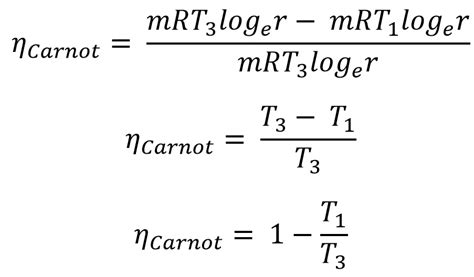 Carnot engine formula