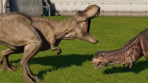 Carnotaurus vs t rex. May 21, 2021 · ¿Quién ganará esta ÉPICA BATALLA entre CARNOTAURUS TORO y T-REX? 🤔💭 ¡Descúbrelo! Adéntrate en la Isla NUBLAR ️🏝️ y vive las batallas más increíbles con la... 