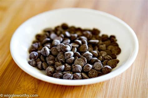 Carob chips for dogs. Preheat your oven to 400˚F. In a mixing bowl, combine the flour, cornmeal and carb powder together. In another mixing bowl, whisk together the … 