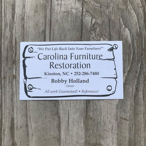 Carolina Furniture Restoration Kinston NC