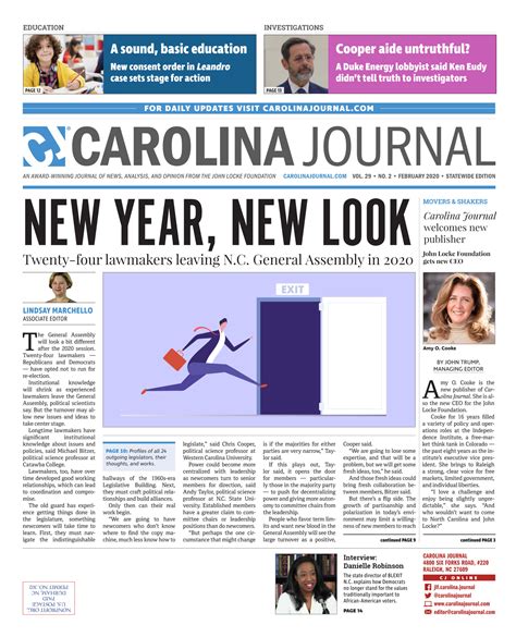 Carolina journal. Things To Know About Carolina journal. 