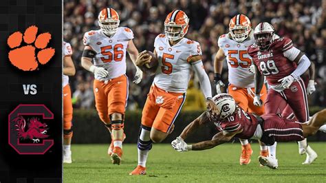 Carolina vs clemson. The South Carolina Gamecocks (7-4, 4-4 SEC) and No. 9 Clemson Tigers (10-1, 8-0 ACC) meet Saturday at Memorial Stadium in Clemson, S.C. Kickoff is scheduled for noon ET (ABC).Below, we look at South Carolina vs. Clemson odds from Tipico Sportsbook; check back for all our college football picks and predictions.. Rankings … 