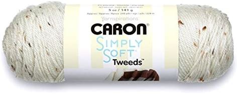 Caron Simply Soft Garn Tweeds-Pack of 4 Balls-141g-Each Ball …