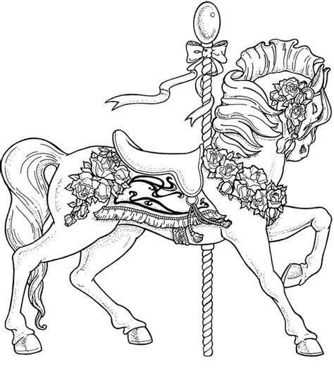 Carousel Coloring Page