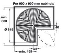 Carousel Corner Units - Kitchen Fittings - Unico Components