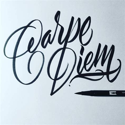 Carpe Diem. tgif calligraphy calligraffiti...