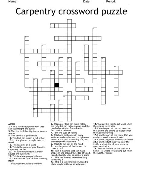 Carpenters groove crossword clue. On this page you will find the Carpentry slot crossword puzzle clue answers and solutions. This clue was last seen on January 28 2024 at the popular LA Times Crossword Puzzle. ... Carpenter's groove; Carpentry groove; Related Answers. We have found 0 other crossword answers for this clue. 