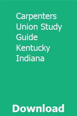 Carpenters union study guide kentucky indiana. - Briggs and stratton rototiller engine manual.