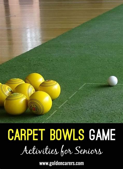 Carpet Bowls Game for Seniors - Golden Carers