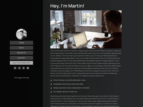 Carrd Blog Template