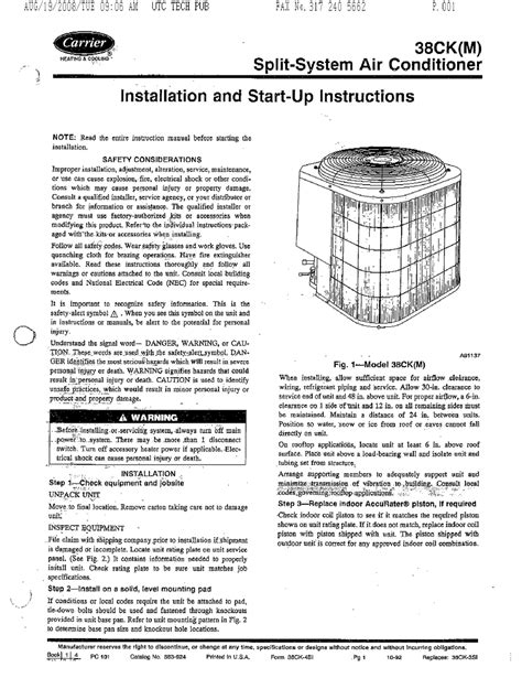 Carrier air conditioner model 38ck manual. - Haynes repair manual 88 chevy truck.