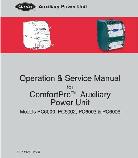 Carrier apu model pc 6000 service manual. - Beskrivelse af et grafisk farveudstyr og dets graenseflade til concurrent pascal.