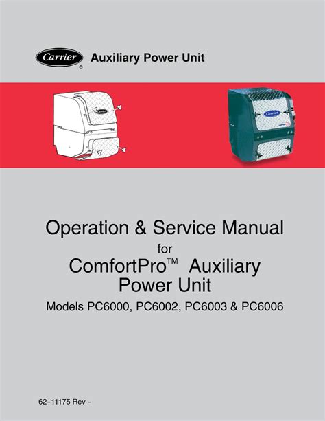 Carrier comfort pro apu operating manual. - Kubota b2910hsd tractor illustrated master parts list manual instant download.