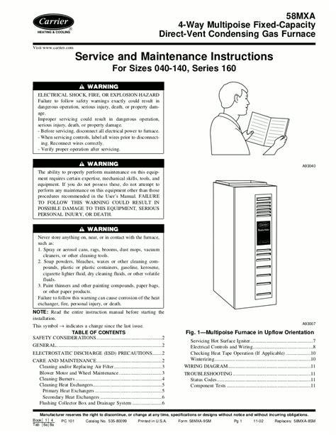 Carrier furnace service manual mvb 080. - Advies samenloop wet or en arbo-wet.