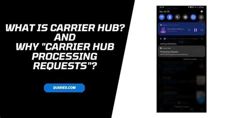 Carrier hub processing requests. Conclusion. Carrier hub takes the Android platform in at the base. Carrier hub will provide you latest networking capabilities. The application is working as an enhanced feature of the android app in real. Carrier hub meaning is given as carrier between the important tools and services. Carrier hub has around 50+ million downloads. 