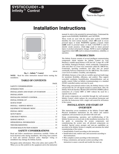 Carrier install technical guide manual infinity. - The selection and use of fans engineering design guides.