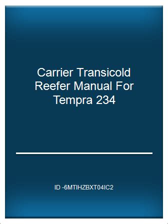 Carrier transicold reefer manual for tempra 234. - Acer iconia tab a501 manuale italiano.