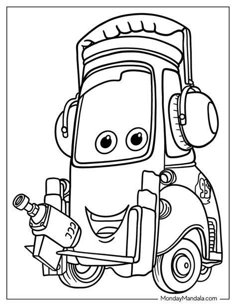 Cars 2 Coloring Shee