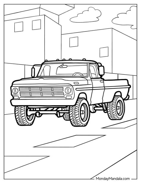 Cars And Trucks Coloring Sheets