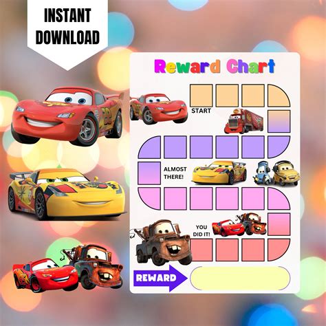 Cars Behavior Chart Free Printable