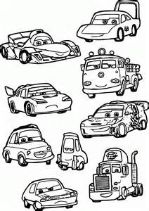 Cars coloring book. Cars. Coloring Pages for Kids. Cars was released in 2006, and Cars 2: 5 years later. These are animated films from Pixar (Disney) featuring anthropomorphic cars, ie with human characteristics. Directors used for McQueen number 95 because it is the date of the first successful Pixar film : Toy Story. Related galleries : 