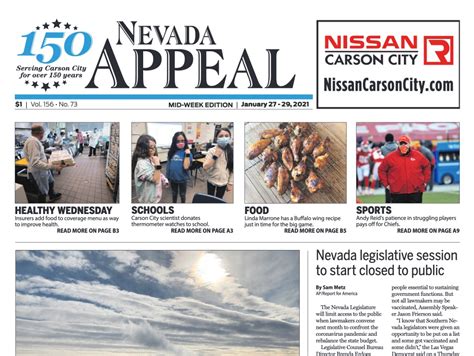 Carson High School students were released after being placed in lockdown Friday as Carson City Sheriff's officers investigated the school for a reported threat of a weapon sighting. The Nevada Appeal, the Silver State's oldest continuously run newspaper, first published on May 16, 1865.