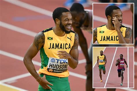Cart crash delays Lyles race at world championships and leaves Jamaica’s Hudson with blurry vision