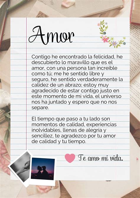Carta de amor para mi novio. .  ...
