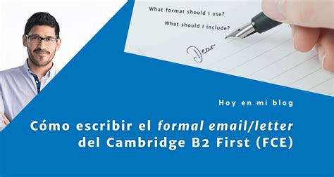 Carta email formal B2 – JP Cuervo English