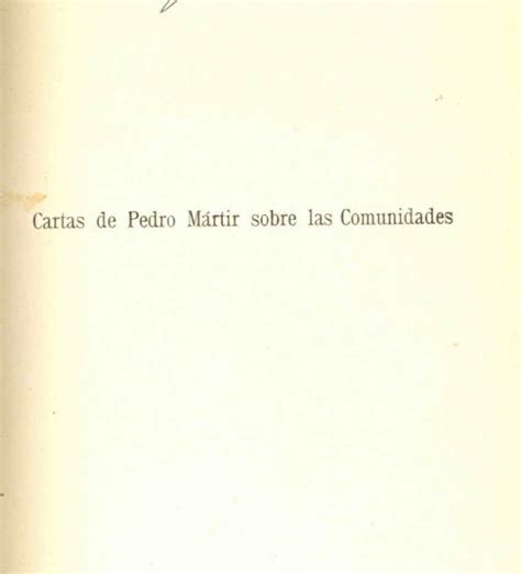 Cartas de pedro mártir sobre las comunidades. - 9658 9658 guida alla risoluzione dei problemi del carburatore weber.