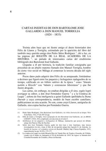 Cartas inéditas de don bartolomé josé gallardo a don manuel torriglia, 1824 1833. - Manuale di riparazione pompa iniettore bosch pes.