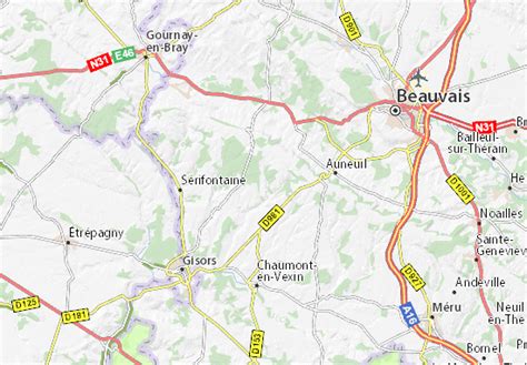 Carte MICHELIN Montcornet - plan Montcornet - ViaMichelin