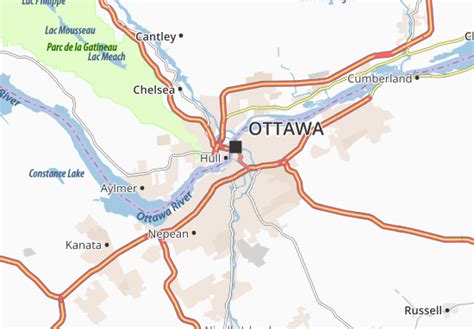 Carte MICHELIN Ottawa - plan Ottawa - ViaMichelin