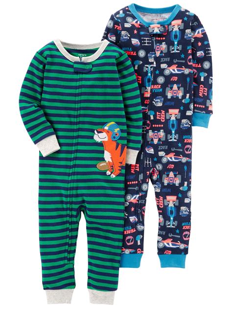 Toddler 4-Piece Cars 100% Snug Fit Cotton Pajamas from car