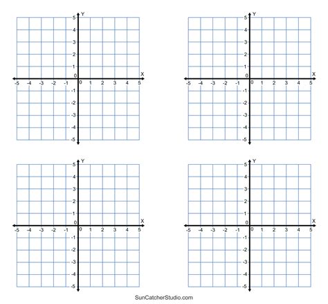 Cartesian plane blank template. Free assortment of printable grid paper (single and 4 qua...