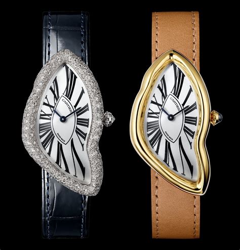 Cartier crash watch. Mechanical Legends Crash Skeleton watch, 28.15 mm x 45.32 mm, Manufacture manual winding mechanical movement, calibre 9618 MC. 18K rose gold case, beaded 18K rose … 