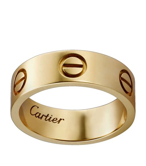 Cartier the love ring. LOVE bracelet, 18K yellow gold (750/1000). Comes with a screwdriver. Width: 6.1 mm. Created in New York in 1969, the LOVE bracelet is an icon of jewelry design: a close fitting, oval bracelet composed of two rigid arcs which is worn on the wrist and removed using a specific screwdriver. 