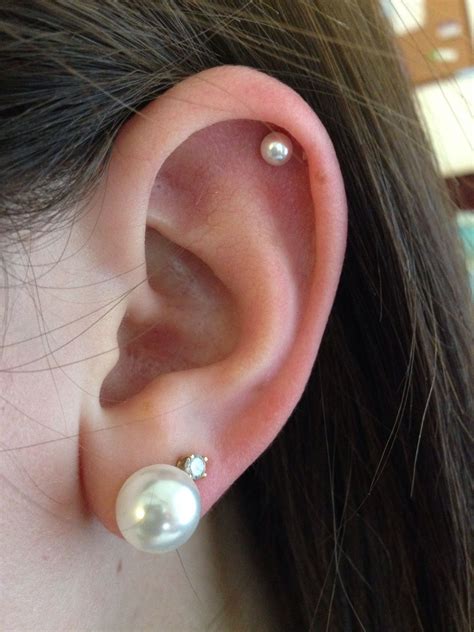 Cartilage ear piercing. Ear piercing has gone from a trend to a tradition. And with so many parts of the ear available to pierce (think: tragus, helix, the always popular earlobe or all three), it could be just the style ... 
