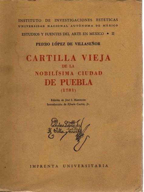 Cartilla vieja de la nobilísima ciudad de puebla (1781). - Répertoire des sources d'information sur le transport maritime au canada..