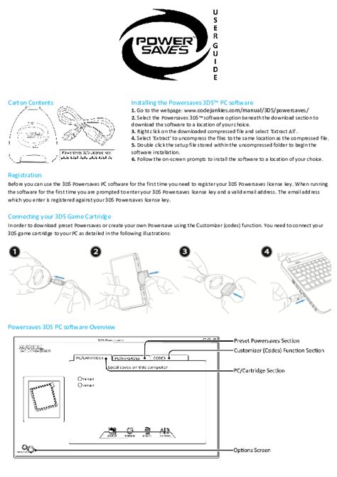 Carton Contents Installing the Powersaves 3DS™ P software …