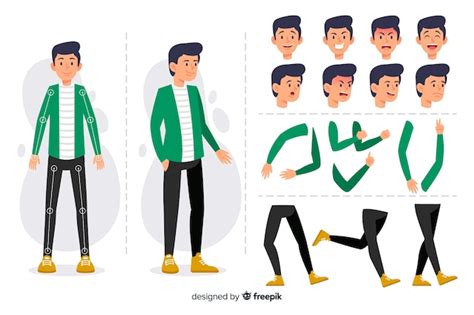 Cartoon Character Design Vector Templates For Free Download Free Vector