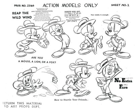 Cartoon Concept Design Disney Model Sheets
