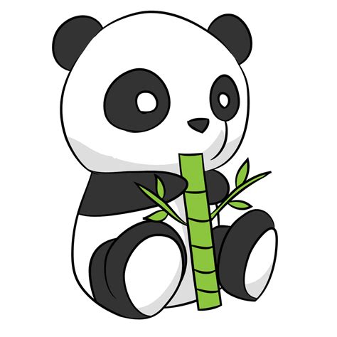 Cartoon Drawing Of A Panda
