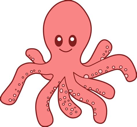 Cartoon Drawings Of Octopus